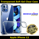 Transparent Soft Gel Clear Case For Apple iPhone 12 A2403 Slim Fit Look